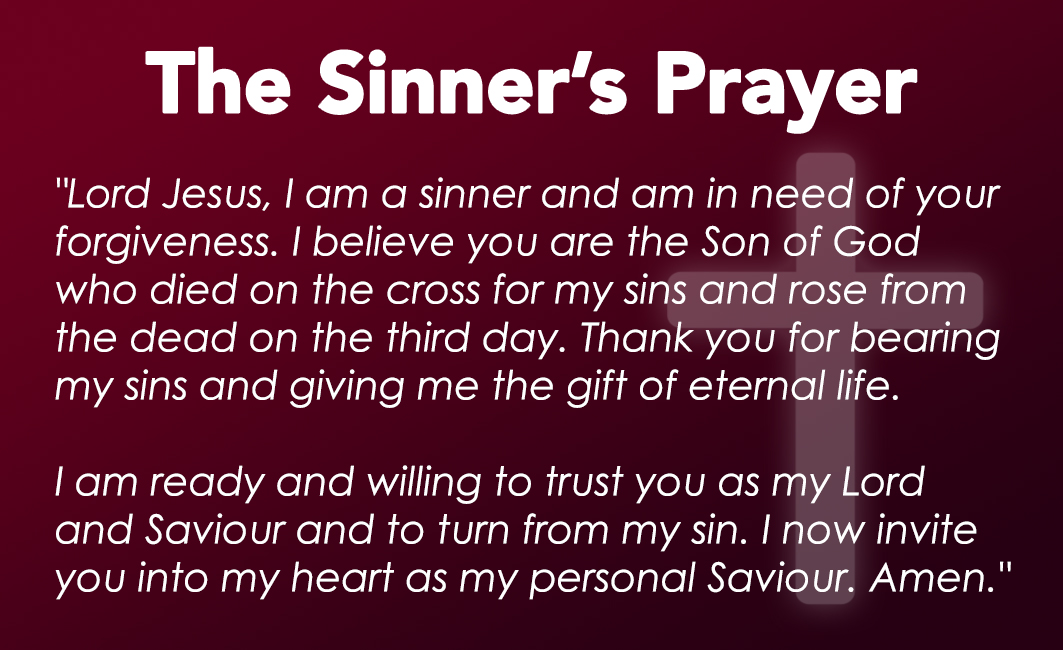The Sinner's Prayer Business Card